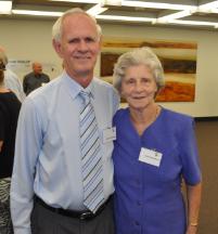 PhotoID:13451, Among guests at the morning tea were Companion of the University Estelle Woodhouse and her husband Noel