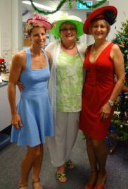 PhotoID:13744, Kathy is farewelled by Jenny Taylor and Kay Wolfs