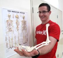PhotoID:14896, Excercise and Sports Sciences lecturer Dr Aaron Scanlan is an advocate for healthy bones