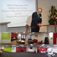 PhotoID:14840, LINK for larger images: The Chancellor recently conducted official openings for the new Distance Education Study Centre and Student Recreation Area at CQUni Sydney Campus