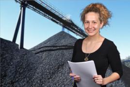 PhotoID:14949, Psychology student Abby Chapman has a survey focus related to the resource sector