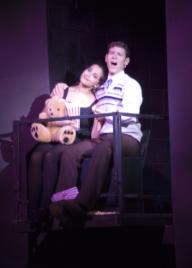 PhotoID:6485, Jenna and Justin have a special moment on stage.