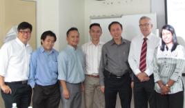 PhotoID:12310, Professor Bruce and Dr Wee with some of the alumni who attended the event