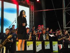 PhotoID:7824, Graduate Hayley Cox features with the CQUniversity Jazz Orchestra during Big River Jazz