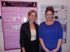 PhotoID:14720, Hayley Patroni and Cassie McPherson in front of their posters. 