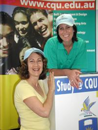 PhotoID:5266, CQU Mackay staff were on hand last week to speak to the public about studying at CQU in 2008.