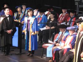 PhotoID:9612, Mingjing Chen accepts her PhD