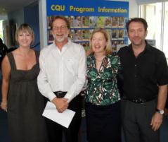 PhotoID:4955, Narelle Pearce (CEO of Mackay Regional Economic Development Corporation) Peter Van Lersel (MAIN), De-Anne Kelly and Head of Campus Professor Trevor Davison