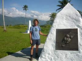 PhotoID:7611, Ross inspects the famous Kokoda Trail