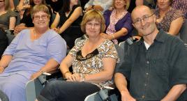 PhotoID:10048, 25-Year Service Award recipients Robyn Alcock, Cathy Dennis and Michael Gregory