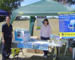 PhotoID:5782, Richard and his wife promote the store at a local sports event