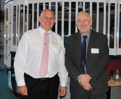 PhotoID:11673, VC Professor Scott Bowman with Ken King, CEO of Gladstone Economic & Industry Development Board