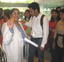 PhotoID:5105, Associate Professor Pramila Gupta with staff and students 