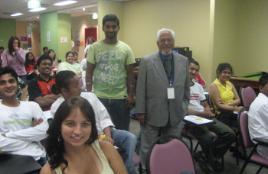 PhotoID:3914, Dr Martand Joshi talks about cultural awareness with students from CQU Sydney International Campus