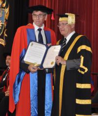 PhotoID:14322, Andrew Rank is recognised through conferral of the degree of Honorary Doctor of Applied Science 