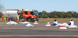 PhotoID:11008, Emergency crews work alongside our students during the simulation