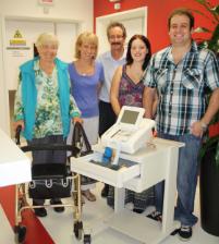 PhotoID:10793, The Diefenbachs recently visited Capricorn Coast Hospital and Health Service to see the state-of-the-art cardiotochograph (CTG) machine that Bella's Appeal has provided