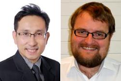 PhotoID:13211, Dr Ivan Ong (left) and  Dr Michael Cowling