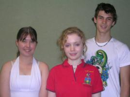 PhotoID:5410, Megan Watson (SUN student) Ana Stevenson (SUN Student Mentor) and James Hancock (SUN Student) at the weekend's SUN Orientation.