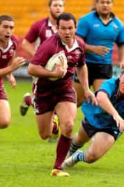 PhotoID:10798, Brenton Stonier plays his way into the national university rugby league side.