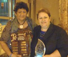 PhotoID:13135, Awardee Elaine Williams and Prof Bronwyn Fredericks 