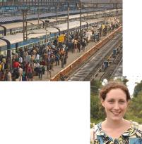 PhotoID:12800, India is famous for its crowded trains and researcher Lily Hirsch had plenty of chance to experience them