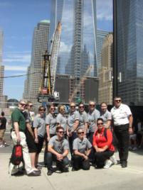 PhotoID:12874, The CQUni students visit Ground Zero, where the rebuilding program is well underway