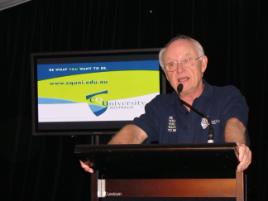 PhotoID:5971, Vice-Chancellor Rickard addresses the Brisbane event