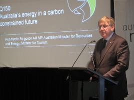 PhotoID:7514, Minister Martin Ferguson stakes Australia's recovery on energy