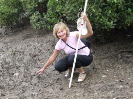 PhotoID:9340, Mary-Anne Jones is researching how climate change will affect local waterways.