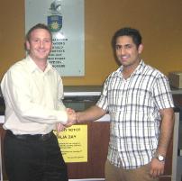 PhotoID:5591, Sandeep with campus director Trent McHenry