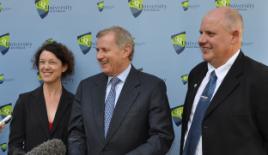 PhotoID:10855, Minister Crean with MP Kirsten Livermore and Professor Scott Bowman