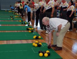 PhotoID:6186, There were no underhanded moves during the national indoor bowls competition this week.