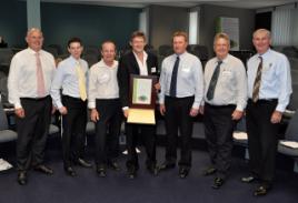 PhotoID:9790, Ready to sign the Innovation Accord are L-R Professor Scott Bowman, Blake Harvey, Geoff Clarke, Ian Ogden, Wayne Collins, Cr Brad Carter and Isaac Regional Council Mayor Cr Cedric Marshall