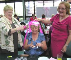 PhotoID:4951, Professor Delves, Beth Tennant and Kathy Ramm enjoy the breakfast