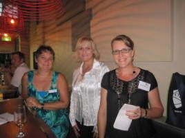 PhotoID:10593, Staff graduates Delma Clifton, Sharon Grubb and Simone Eiser attended the alumni function in Mackay.