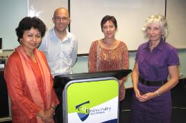 PhotoID:8512, Professor Kanwar, Dr Wise, Professor Tynan and Associate Professor Bobby Harreveld