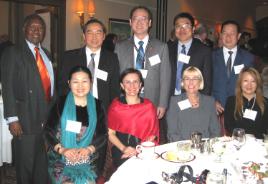 PhotoID:14524, Participants of the SDL-7 program at a dinner at the Downtown Club