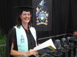 PhotoID:11963, Joanne Emmert at her recent graduation ceremony