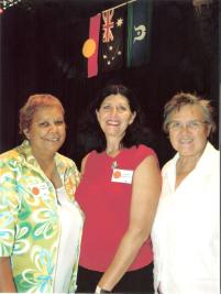 PhotoID:6882, Last year's participants included L-R - Dr Jackie Huggins, Deputy Director, Aboriginal and Torres Strait islander Studies Unit, UQ; Heather Nancarrow, Director, Centre for Domestic and Family Violence Research and Pat Anderson, Chair, Cooperative Research Centre for Aboriginal Health and co-author of 'Little Children are Sacred Report'. PHOTO courtesy Daily Mercury