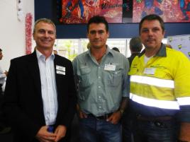 PhotoID:12241, PMIQ President Dave Wright with Ross Beattie and Peter Bowd.  