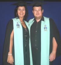 PhotoID:8850, Married couple Emily and Adam Lloyd-Jones who graduated together