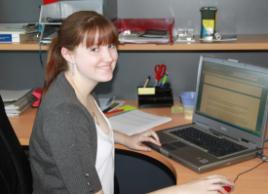 PhotoID:8601, Bachelor of Professional Communication student Kate Robertson gets real project experience