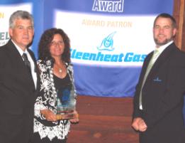 PhotoID:5058, Peter Brooks and Tina Jansen with sponsor Lachlan Duff from Kleenheat Gas