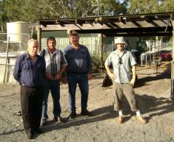 PhotoID:5740, From left to right, Daryl Jones, Dave Wyatt (both of Vermicrobe International), Brock Macdonald and Dr Brett Roe [both of CPWS].