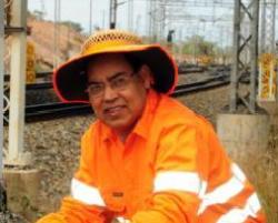 PhotoID:11318, Professor Gopinath Chattopadhyay and his team are helping to optimise rail asset performance