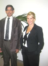 PhotoID:7962, Dr Rohitas Batta and Sydney Campus Director Susan Loomes