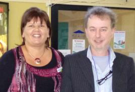 PhotoID:14958, Donna Smith from the Office of Indigenous Engagment with Assoc Prof George Stuart