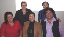 PhotoID:13520, Professors Anita Lee Hong, Bronwyn Fredericks, Aileen Moreton-Robinson, Bonnie Robertson, Stanley Nangala