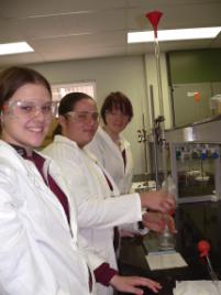 PhotoID:6073, Toolooa State High School students Lisa Eising, Lisa Peterson and Kirsty Younger compete in the competition held in Gladstone.